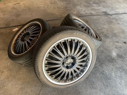 エクエス（EQUES） 19インチ スポークデザイン アルミホイール タイヤセット 245/40R19