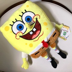 ☆新品タグ付き☆ スポンジボブ　 大きめ　ぬいぐるみの画像