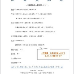 ⭐︎立体駐車場設置の職人募集⭐︎