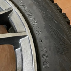 軽自動車ホイール付きスタッドレスタイヤ🛞の画像