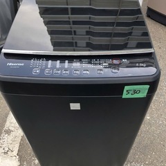 北九州市内配送設置無料　保証付き 2020年式　ハイセンス 5．5kg全自動洗濯機 keyword マットブラック HW-G55E5KK