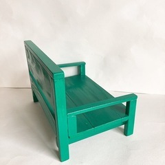 ハンドメイド　ミニベンチ　ミニ植木鉢などの置き台　ぬいぐるみベンチなど…　の画像