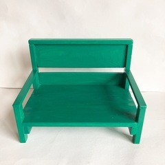 ハンドメイド　ミニベンチ　ミニ植木鉢などの置き台　ぬいぐるみベン...