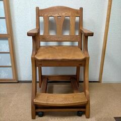 天然栗無垢材　手作特注品木製椅子    飾り台