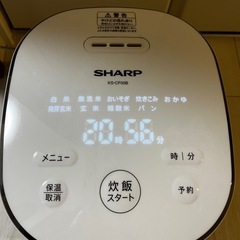 【売約済
】SHARP KS-CF05B 炊飯器　1年使用 の画像
