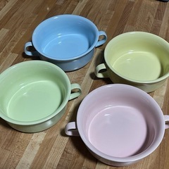 昭和レトロ⭐️パステルスープ皿まとめての画像