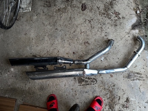 イントルーダークラシック400 純正マフラー