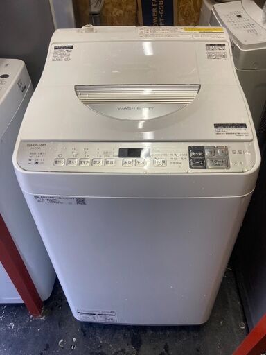 ☆美品￥15,800！【店長おすすめ！】SHARP　5.5kg洗濯機　家電　2020年製　ES-TX5D-S型　【BJ051】