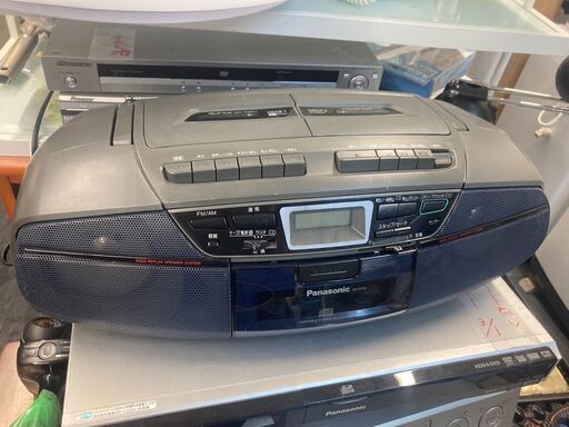☆中古￥2,500！Panasonic　CDカセットラジオ　家電　RX-DT35型　【BJ057】