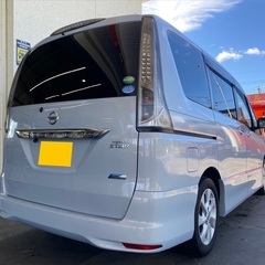 8人乗りハイブリッド入りました☆彡月々1.2万円〜分割払い可❗️車検付き！大人気☆日産 セレナ ハイウェイスター☆8人乗り☆HDDナビ付き☆走行中DVD見れます☆ETC☆バックカメラ☆ドラレコ付きのフル装備☆両側電動スライドドア☆クルーズコントロール搭載☆ウィンカーミラー☆フル装備☆事故修復歴無し☆車内広々三列シート‼️の画像