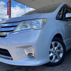 8人乗りハイブリッド入りました☆彡月々1.2万円〜分割払い可❗️車検付き！大人気☆日産 セレナ ハイウェイスター☆8人乗り☆HDDナビ付き☆走行中DVD見れます☆ETC☆バックカメラ☆ドラレコ付きのフル装備☆両側電動スライドドア☆クルーズコントロール搭載☆ウィンカーミラー☆フル装備☆事故修復歴無し☆車内広々三列シート‼️の画像