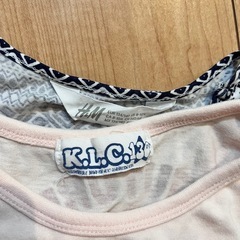 ノースリーブワンピース　2点セット　120サイズの画像