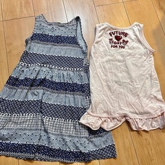 ノースリーブワンピース　2点セット　120サイズの画像
