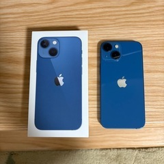 美品【iPhone13 mini】128GB ブルー バッテリー86% 美品 iPhone 13miniブルー128GB 電池100% iPhone 13 mini 128GB ブルー