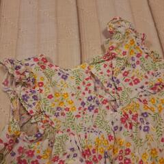 ベビー服 トップス カットソー 西松屋  セットアップ 90 90cm 花柄の画像