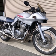 商談中❗️SUZUKI GSX400S 刀400 GK77A 機関良好　消耗品・油脂類交換　キャブレターOH イグナイターリビルド交換　スプロケット交換済みの画像