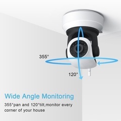 ネットワークカメラ WiFi 防犯カメラ ベビーモニター GENBOLT ワイヤレス 監視カメラ 200万画素 遠隔監視 介護 ペット 留守番 見守りカメラ セキ の画像