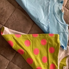 90cm 2枚セット Tシャツ 水色 COグレー 車の画像