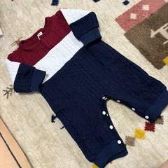 【70】長袖ロンパース　5枚組の画像