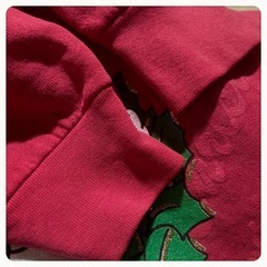 クリスマス サンタクロース 暖か裏起毛 トレーナー LLサイズOK 夢可愛いの画像