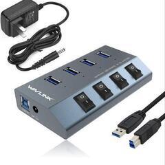 WAVLINK USB 3.0 ハブ 自給型