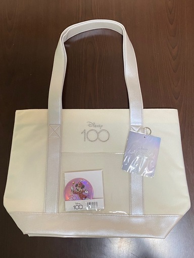 Disney100 トートバッグ キラキラ缶バッジセット　【名古屋会場限定品】