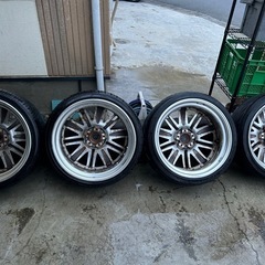 WORK varianza 19インチ　タイヤホイールセット　中古品の画像