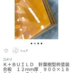 オレンジ合板パネル2枚セットの画像