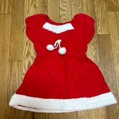 サンタのコスプレ　女の子　クリスマスワンピース