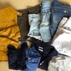 【早め引取り希望】レディース服、革ジャン、短パンなど