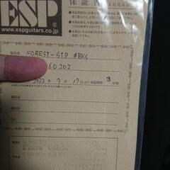 ベース bass 4弦 ESP FOREST-STD #BKS 楽器 エレキベース ケース付の画像