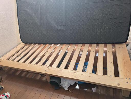無垢材すのこベットフレームのみ