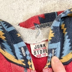 ジャンクストア　パーカー　110サイズ　赤　グレーもありの画像