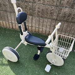 ♥️三輪車カゴ付き　ホワイト♥️の画像