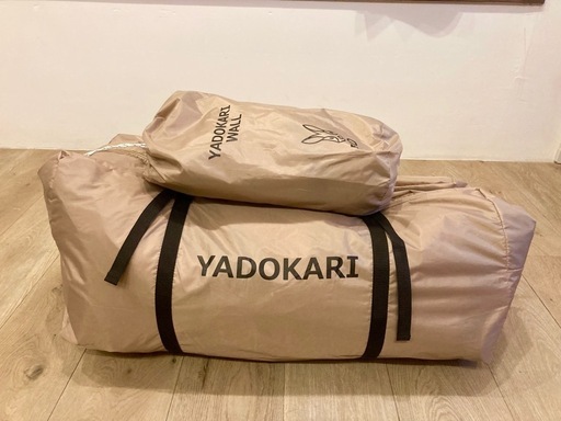 【お取引き済】ヤドカリテント＆ヤドカリウォール(タン)【2ルーム型ティピーテント】