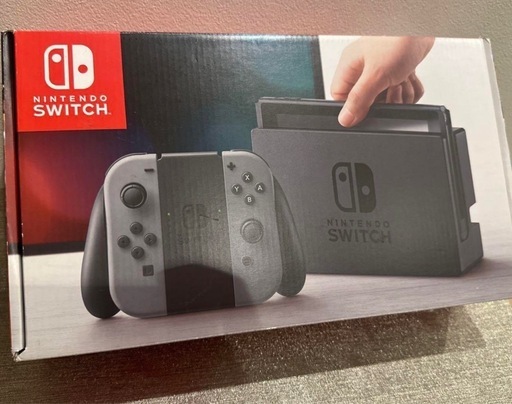【10/12まで】任天堂Switch本体(グレー)  Joy-Conグリップ付き