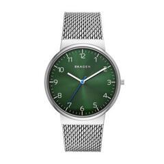 SKAGEN(スカーゲン)　腕時計メンズ　グリーン　シルバー