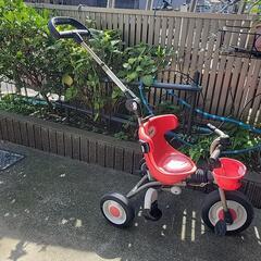 押し手付き三輪自転車