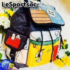 未使用●コラボ●LeSportsac●スヌーピー●大容量●リュッ...