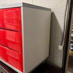 リサイクルショップどりーむ天保山店　No14698　タンス　衣類収納　オシャレカラー　コンパクトサイズの画像