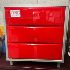 リサイクルショップどりーむ天保山店　No14698　タンス　衣類収納　オシャレカラー　コンパクトサイズの画像
