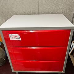リサイクルショップどりーむ天保山店　No14698　タンス　衣類収納　オシャレカラー　コンパクトサイズの画像