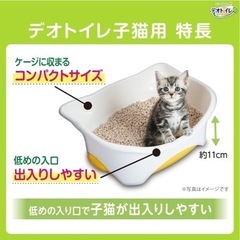 子猫　システムトイレの画像