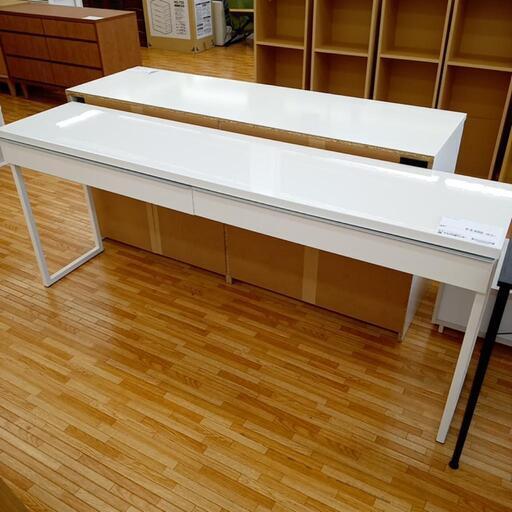 ★ジモティ割あり★ IKEA　デスク　ホワイト　クリーニング済　YJ4097
