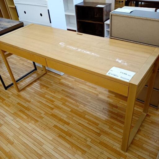 ★ジモティ割あり★ デスク　ナチュラル　クリーニング済　YJ4099