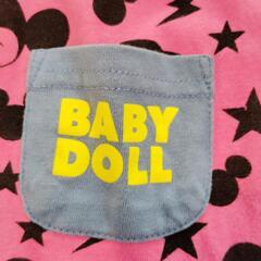 【BABYDOLL】ミッキーマウス柄 ベビー ロンパース  70cmの画像