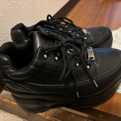 厚底スニーカー黒LL