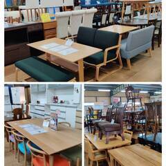 【愛品倶楽部柏店】萩原 ソファダイニング3点セット ナチュラル 北欧スタイルの画像