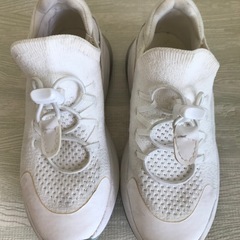 【H&M】キッズ用スニーカー ホワイト 17.5cmの画像