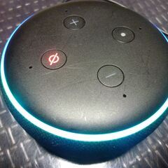 アマゾンアレクサ第３世代スマートスピーカー本体２台分アダプター１台分中古セット現状品（管理A -５）の画像